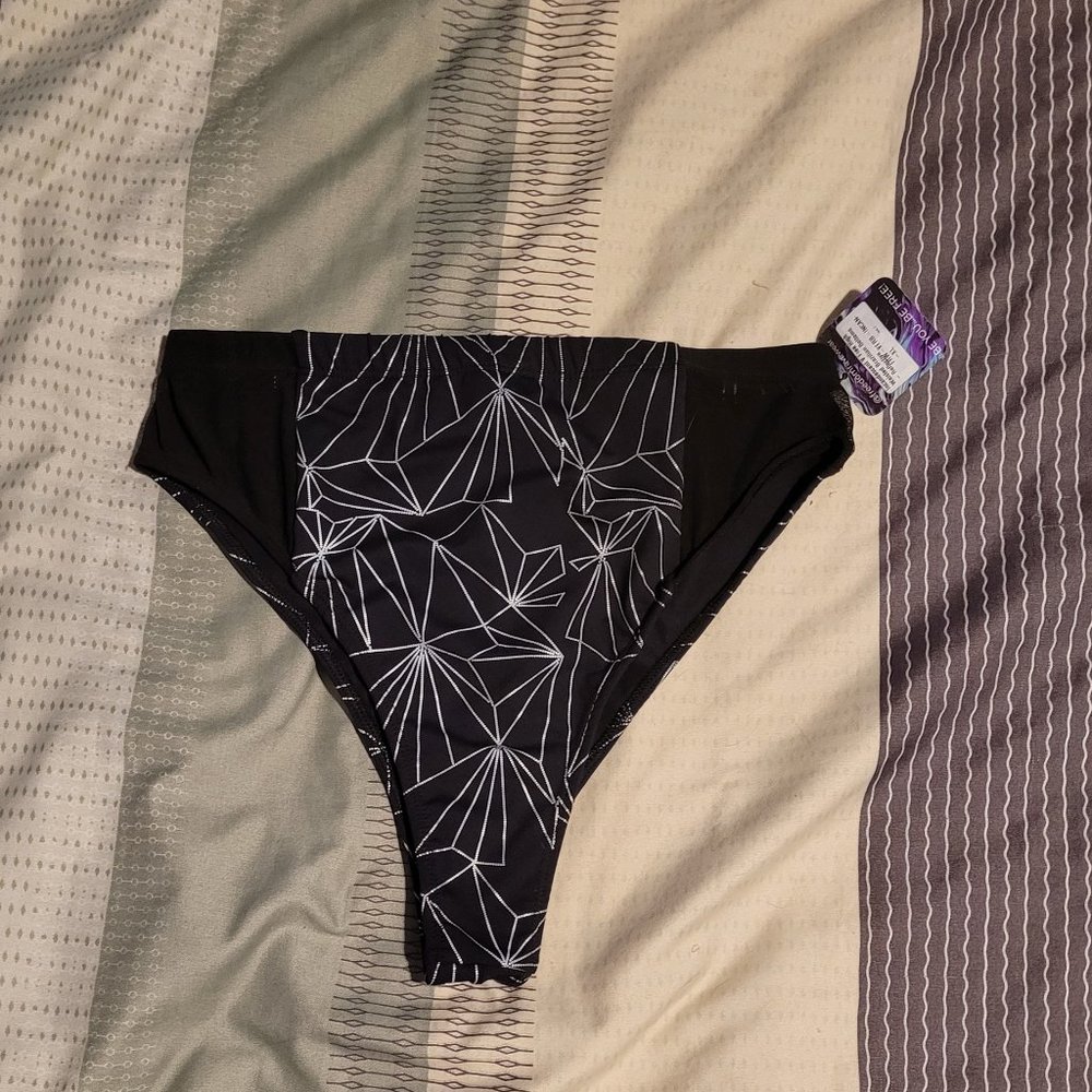 Freedom Rave Wear Incandescent V Free High Waisted Brazilian Bottoms
